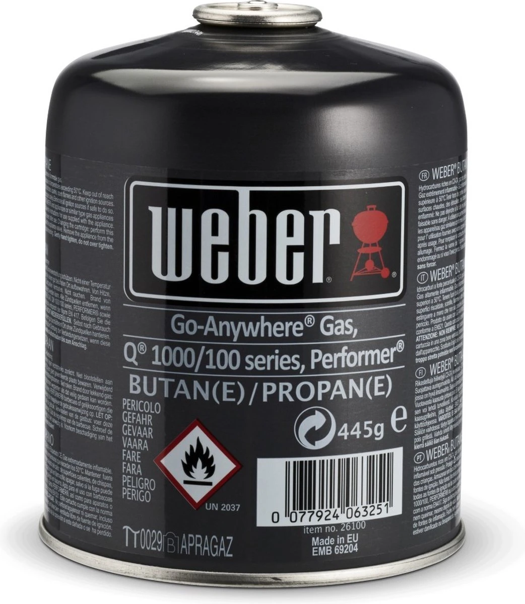 Weber® Gasbusje 3 Weber® Gasbusje