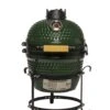 Patton Kamado Keramische Houtskoolbarbecue - 13" - Grilloppervlak Ø 28 Cm - Inclusief Heatdeflector - Groen -Merkloos Winkel 1051x1200