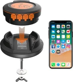 ToGrill - Smart Bluetooth Barbecue Dome Thermometer Met 2 Probes AT-02 | Draadloze Slimme BBQ Vleesthermometer Met App | -Merkloos Winkel 1061x1200