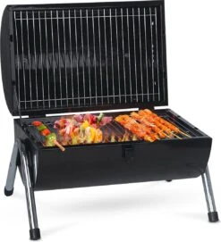 Merkloos Winkel 37 MaxxGarden BBQ - Houtskool Barbecue - Smoker Barbecue - Grilloppervlak (LxB) 38 X 52 Cm - Met Dubbel Grill Vlak - Zwart