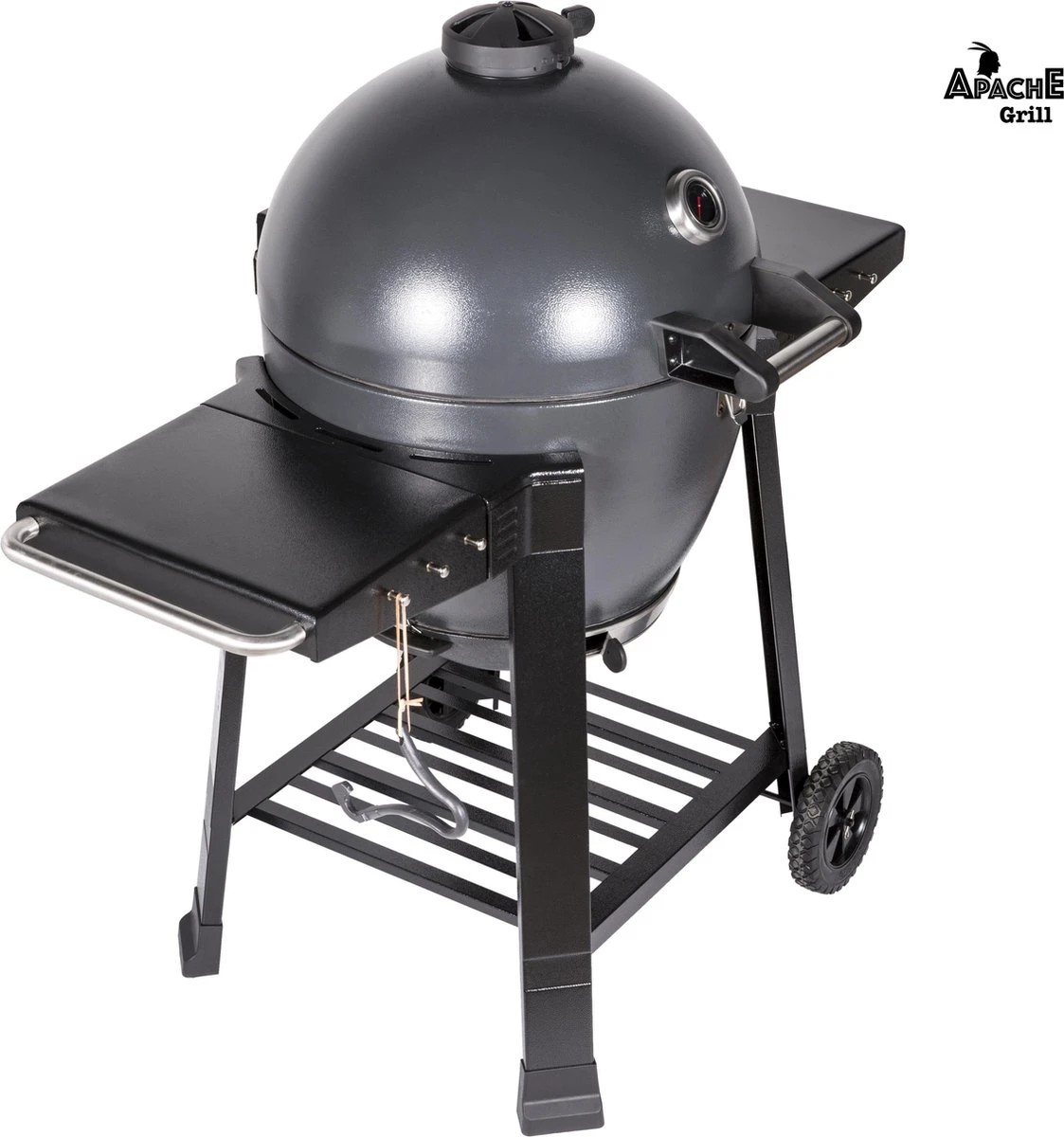 Apache Grill 21 Inch Kamado BBQ Egg | Houtskool | Zwart | Ø 50cm Grill Oppervlak | Dubbelwandig & Geïsoleerd 4 Apache Grill 21 Inch Kamado BBQ Egg | Houtskool | Zwart | Ø 50cm Grill Oppervlak | Dubbelwandig & Geïsoleerd - Afbeelding 2