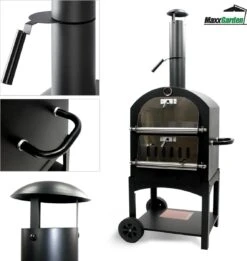 MaxxGarden Pizza Oven - Smoker Barbecue Op Hout, Houtskool Of Pellets - 45 X 65 X 158cm -Merkloos Winkel 1137x1200 3
