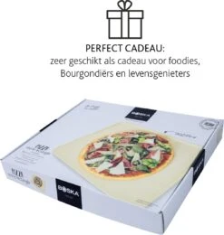 Boska Pizzasteen Deluxe Rechthoek - Voor De Oven - Knapperige Pizza's - 40x32 Cm - BBQ Accessoires -Merkloos Winkel 1142x1200