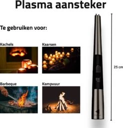 Oplaadbare Lange Elektrische Aansteker - Duurzame Plasma Aansteker – Luxe Aansteker - Inclusief Cadeauverpakking - BBQ – Kaarsen - Zwart 13 Oplaadbare Lange Elektrische Aansteker - Duurzame Plasma Aansteker – Luxe Aansteker - Inclusief Cadeauverpakking - BBQ – Kaarsen - Zwart -Merkloos Winkel 1150x1200