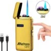 MELTAZO Elektrische Aansteker, Aansteker Gas, Electric Lighter, Gasaansteker Navulbaar, Elektronische Aansteker, Aansteker Plasma, Aansteker Vuurwerk, USB Aansteker Plasma, 2-in-1 Aansteker Voor Sigaretten Camping Kaarsen - 2023 Editie -Merkloos Winkel 1156x1200