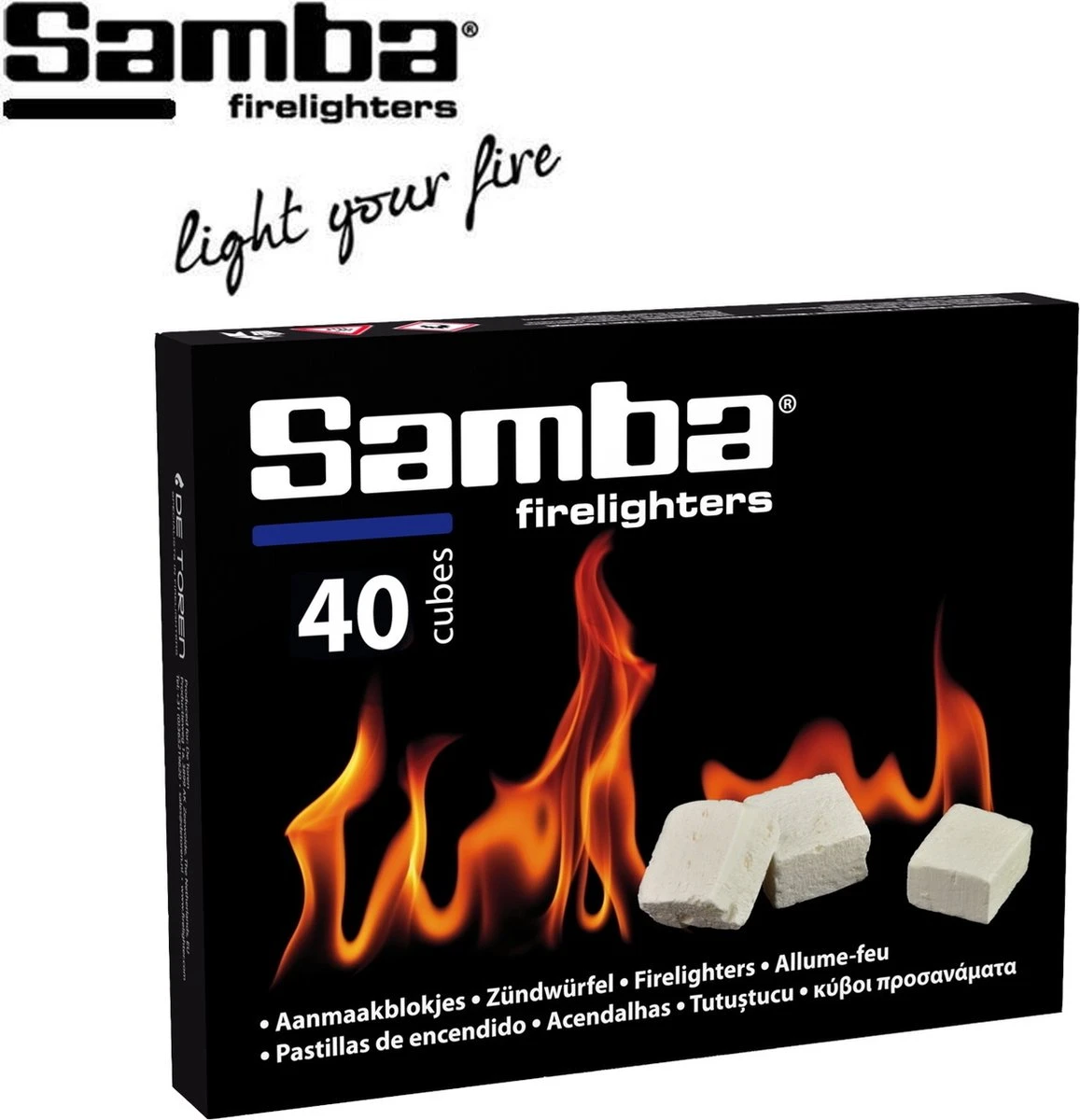 Samba Aanmaakblokjes Wit - 40 Stuks 4 Samba Aanmaakblokjes Wit - 40 Stuks - Afbeelding 2