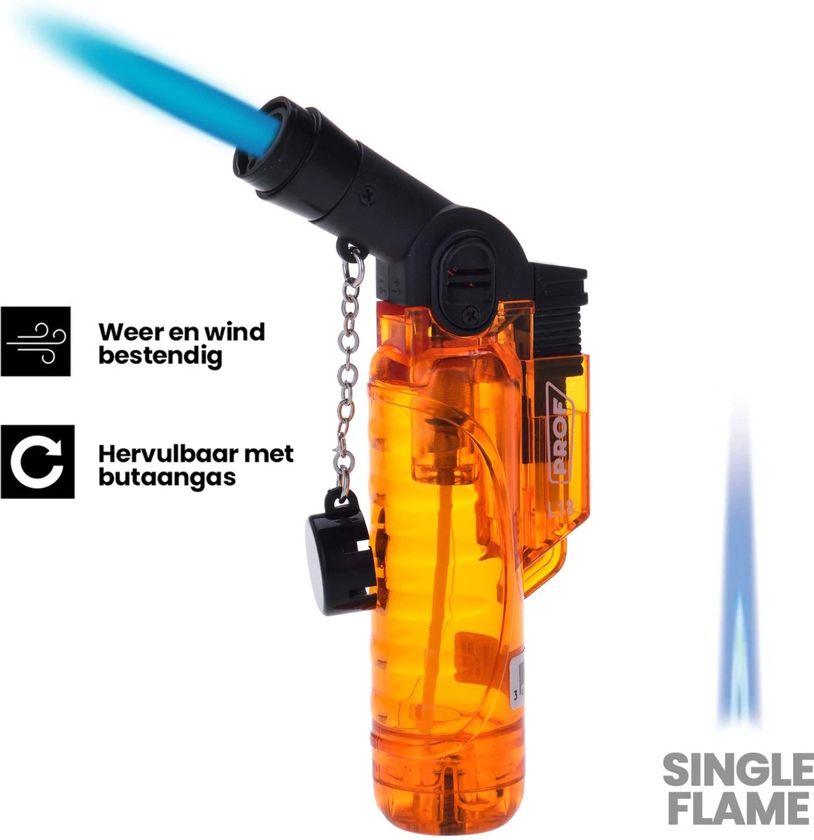 Prof Turbo Aansteker - Stormaansteker - Kaarsen - BBQ - Sigaren - 1 St 3 Prof Turbo Aansteker - Stormaansteker - Kaarsen - BBQ - Sigaren - 1 St