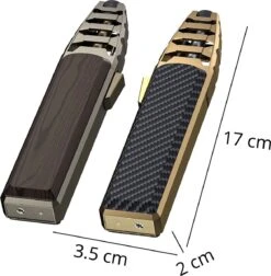 Merkloos Turbo Jetflame Aansteker - Gasbrander - Vuurwerk Torch - Crème Brûlée Brander - BBQ En Sigaren Aansteker - Windproof - Walnoothout Met Grijze Metalen Behuizing -Merkloos Winkel 1177x1200 1