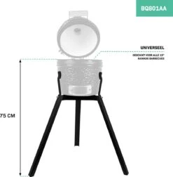 VONROC Kamado Onderstel – Prettige Werkhoogte Van 75cm - Universeel Voor 13 Inch Kamado Barbecues -Merkloos Winkel 1178x1200