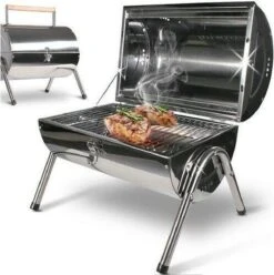 BBQ Collection Houtskoolbarbecue - Cilinder - Chroom 20 BBQ Collection Houtskoolbarbecue - Cilinder - Chroom -Merkloos Winkel 1197x1200 5