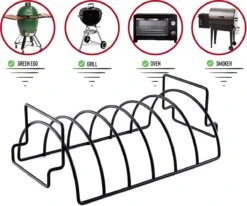 Rednas Sparerib Rek Bbq - Incl. Bakkwast - Bbq Rek - Bbq Accessoires - Rib Rack - Kiphouder - Bbq Gereedschap -Merkloos Winkel 1200x1000 2