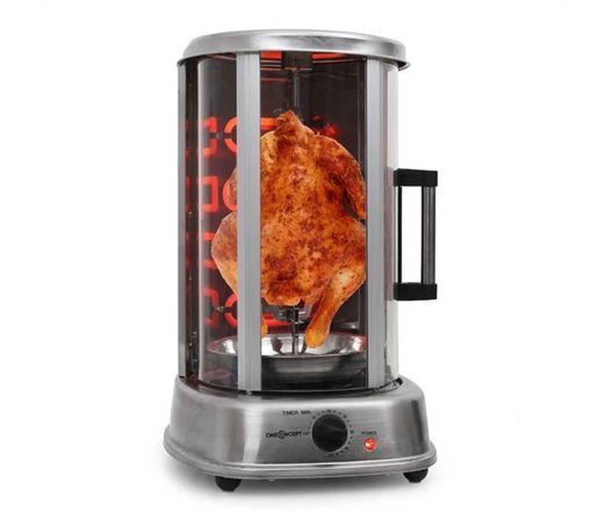 OneConcept Kebab Master Pro Grill Tafelblad Electrisch Roestvrijstaal 6 OneConcept Kebab Master Pro Grill Tafelblad Electrisch Roestvrijstaal - Afbeelding 4