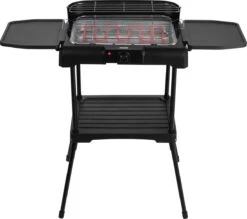 Princess 112250 Elektrische BBQ Met Zijplanken - BBQ - 40x25cm - Met En Zonder Statief Te Gebruiken - Met Zijplankjes - Ook Te Gebruiken Als Tafelgrill - 2200W -Merkloos Winkel 1200x1065