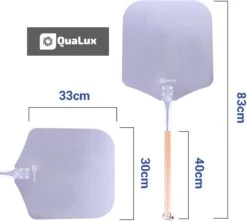 Qualux Pizzaschep Tweedelig – Pizzaschep Voor BBQ – Ophangbaar – Hout/rvs -Merkloos Winkel 1200x1075 1