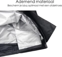 BBQ Beschermhoes - Voor Kamado - Universeel - Tot 23 Inch - Zwart -Merkloos Winkel 1200x1100
