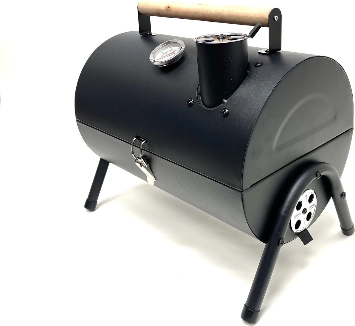 Compacte Draagbare Kolen BBQ Van Wolff BBQ - Handig Voor Op De Camping Op Het Strand Of In Een Park - Smoker Barbecue - Draagbare Lichtgewicht Bbq - Met Thermometer En Lucht Doorvoer. Laat Je Vlees Langzaam Garen. 5 Compacte Draagbare Kolen BBQ Van Wolff BBQ - Handig Voor Op De Camping Op Het Strand Of In Een Park - Smoker Barbecue - Draagbare Lichtgewicht Bbq - Met Thermometer En Lucht Doorvoer. Laat Je Vlees Langzaam Garen. - Afbeelding 3