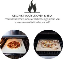 Boska Pizzasteen Deluxe Rechthoek - Voor De Oven - Knapperige Pizza's - 40x32 Cm - BBQ Accessoires -Merkloos Winkel 1200x1131