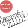 PROKING Sparerib Barbecue Rek – BBQ Accessoires – Inclusief Sparerib Recept – Anti-aanbak Lag – 35 X 19.5 X 11.5 CM 1 PROKING Sparerib Barbecue Rek – BBQ Accessoires – Inclusief Sparerib Recept – Anti-aanbak Lag – 35 X 19.5 X 11.5 CM -Merkloos Winkel 1200x1138 2