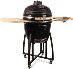 Patton - Kamado 21" - Premium Black - Keramische Barbecue - Incl. Bluetooth Kerntemperatuurmeter - LED Verlichting - Large - Compleet - Zwart -Merkloos Winkel 1200x1139