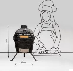 BluMill Kamado BBQ Egg - Kamado 13 Inch - Incl. Vlees Thermometer - Houtskoolbarbecues - Zwart - Ø 27cm 26 BluMill Kamado BBQ Egg - Kamado 13 Inch - Incl. Vlees Thermometer - Houtskoolbarbecues - Zwart - Ø 27cm -Merkloos Winkel 1200x1156 3