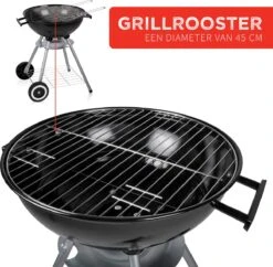 BBQ Collection Houtskoolbarbecue - Kogelbarbecue 45 X 60 Centimeter - Ronde Barbecue - Barbecue Op Wielen - Zwart - Metaal -Merkloos Winkel 1200x1174 2