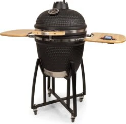 Patton - Kamado 21" - Premium Black - Keramische Barbecue - Incl. Bluetooth Kerntemperatuurmeter - LED Verlichting - Large - Compleet - Zwart -Merkloos Winkel 1200x1184 4