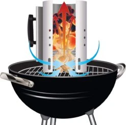 Kolen Starter GROOT - Brikettenstarter Met Veiligheidshandgreep - Snelstarter Voor Barbecue - BBQ Houtskool Starter -Merkloos Winkel 1200x1187 5