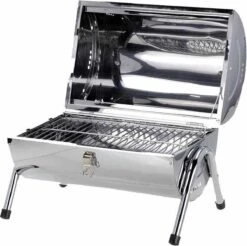 BBQ Collection Houtskoolbarbecue - Cilinder - Chroom 26 BBQ Collection Houtskoolbarbecue - Cilinder - Chroom -Merkloos Winkel 1200x1193 1