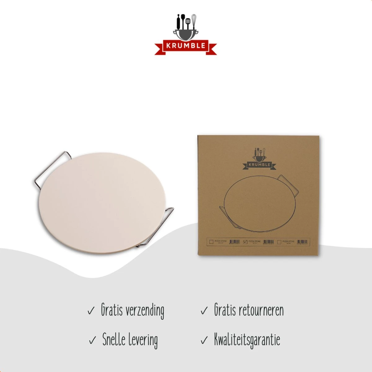 Pizzasteen BBQ & Oven | Pizzaplaat Voor De Lekkerste Bereiding Van Een Pizza Op Jouw Barbecue Of In De Oven | Pizza Stone Rond | Medium (33 Cm) 9 Pizzasteen BBQ & Oven | Pizzaplaat Voor De Lekkerste Bereiding Van Een Pizza Op Jouw Barbecue Of In De Oven | Pizza Stone Rond | Medium (33 Cm) - Afbeelding 7
