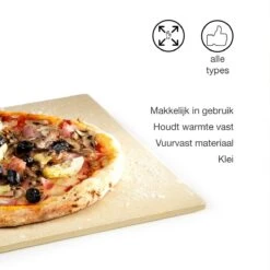 Barbecook BBQ Pizzaplaat - Pizzasteen - Voor Barbecue - Rechthoekig - 43 X 35 Cm -Merkloos Winkel 1200x1200 143