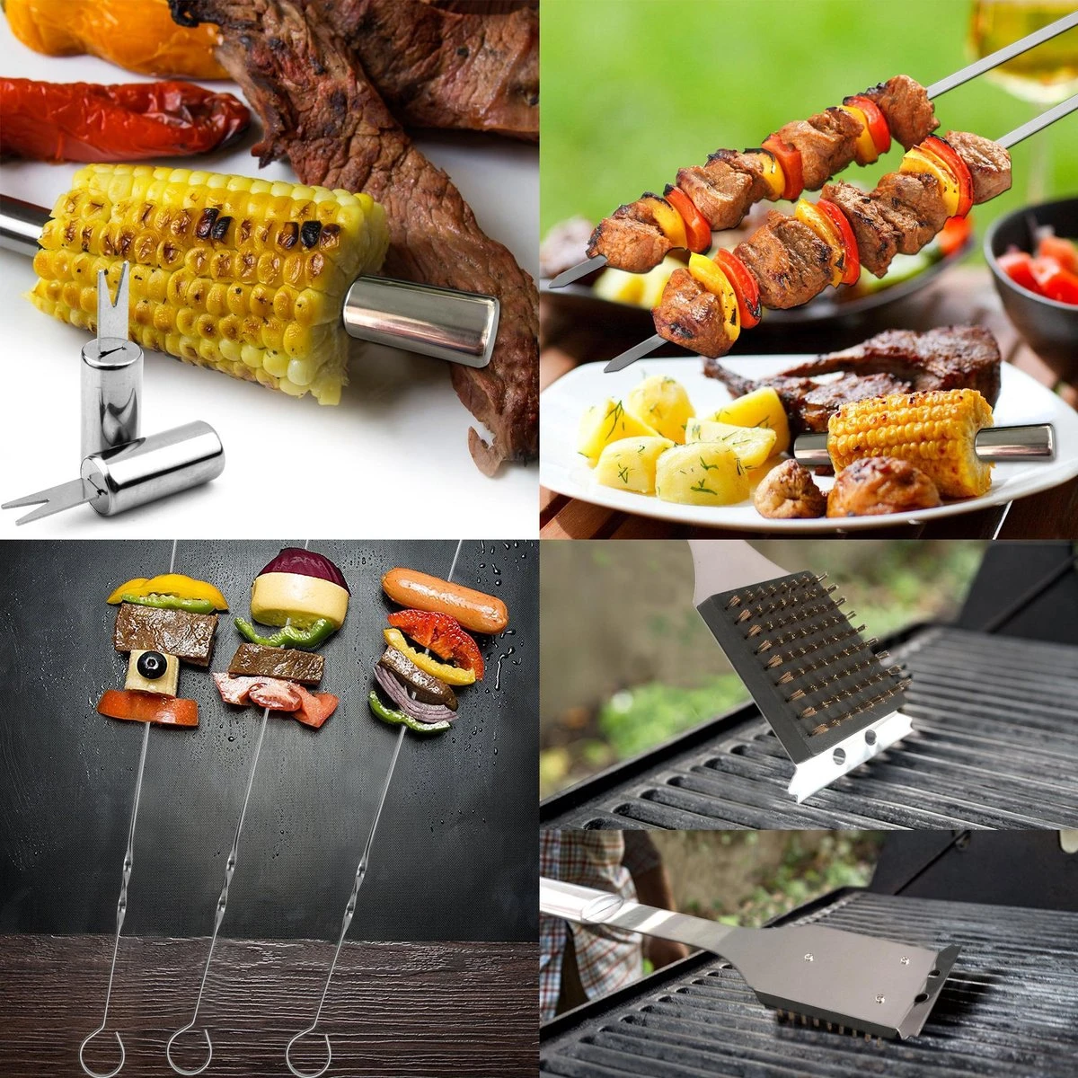 Saveur Royal® 35-delige Barbecue Gereedschapset In Roestvrij Staal - BBQ Grill Set Met Draagtas - Barbecuegerei-sets - Barbecue Accessoires Gereedschap - 35-delig 16 Saveur Royal® 35-delige Barbecue Gereedschapset In Roestvrij Staal - BBQ Grill Set Met Draagtas - Barbecuegerei-sets - Barbecue Accessoires Gereedschap - 35-delig - Afbeelding 14