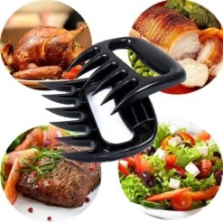 Merkloos Professionele Vleesshredders / Vleesklauwen | Meat Claws | BBQ | Bear Paws | Meat Shredders | Vlees Houders | Barbeque Accesoires | Pulled Pork Klauwen | 2 Stuks -Merkloos Winkel 1200x1200 154