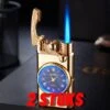 Flametimer Exclusieve Aansteker Met Horloge, 2 Stuks Willekeurig, Winddichte Draagbare Kaars Aansteker Voor Kaars Koken BBQ, Vuurwerk, Zak Zaklamp Aansteker Met Geschenkdoos, Cool Gift -Merkloos Winkel 1200x1200 193