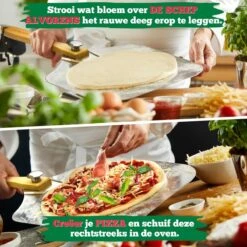 Ecowize Pizzaschep Voor BBQ En Oven - Aluminium Pizzaspatel Vierkant 30cm Met Inklapbaar Handvat - Met Extra Professionele Pizzasnijder -Merkloos Winkel 1200x1200 219