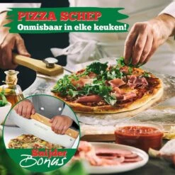 Ecowize Pizzaschep Voor BBQ En Oven - Aluminium Pizzaspatel Vierkant 30cm Met Inklapbaar Handvat - Met Extra Professionele Pizzasnijder -Merkloos Winkel 1200x1200 220