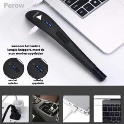 Oplaadbare Lange Elektrische Aansteker - Zwart - Duurzame Plasma Aansteker - Inclusief Cadeauverpakking - BBQ - Kaarsen 16 Oplaadbare Lange Elektrische Aansteker - Zwart - Duurzame Plasma Aansteker - Inclusief Cadeauverpakking - BBQ - Kaarsen -Merkloos Winkel 1200x1200 245