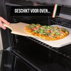 Gadgy Pizzasteen Met Pizzaschep – Cordieriet Voor Knapperige Pizzabodem – Pizzasteen Voor BBQ, Oven Of Kamado - Pizzaspatel - Pizza Set -Merkloos Winkel 1200x1200 350
