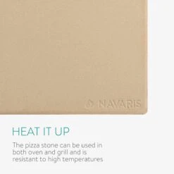 Navaris Pizzasteen XL Voor Oven En Barbecue - Rechthoekige Pizzaplaat 38 X 30 Cm - Inclusief Pizzaschep Met Extra Lang Handvat En Receptenboek -Merkloos Winkel 1200x1200 356
