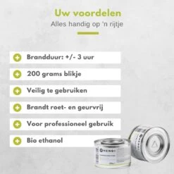 Hendi Brandpasta Voor Chafing Dish - Brandgel 200g - ( 6 Stuks ) -Merkloos Winkel 1200x1200 358