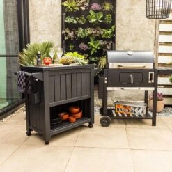 BluMill BBQ Tafel - Inclusief Koelvak 80 Liter - Op Wieltjes - Met Flessenopener - 102 X 46 X 86,5 Cm -Merkloos Winkel 1200x1200 38