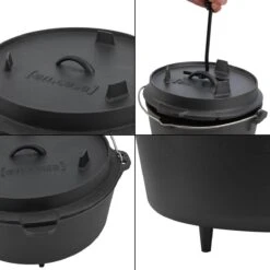 Dutch Oven Enkhuizen Met Deksel Gietijzer Zwart 4,2 L -Merkloos Winkel 1200x1200 393