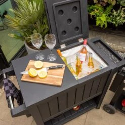 BluMill BBQ Tafel - Inclusief Koelvak 80 Liter - Op Wieltjes - Met Flessenopener - 102 X 46 X 86,5 Cm -Merkloos Winkel 1200x1200 40