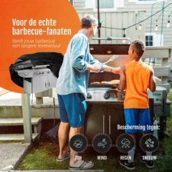 GrillX Barbecue Hoes - 145 X 61 X 117cm - BBQ Hoes Waterdicht - Beschermhoes Inclusief Trekkoord - BBQ Accesoires -Merkloos Winkel 1200x1200 403