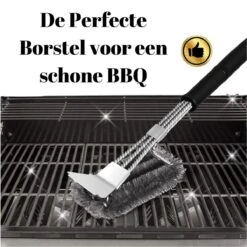 Gohh BBQ Borstel Met Schraper - Schoonmaakborstel - Barbecue Krabber Met Handige Bewaarzak 2 In 1 -Merkloos Winkel 1200x1200 426