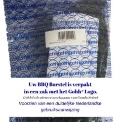 Gohh BBQ Borstel Met Schraper - Schoonmaakborstel - Barbecue Krabber Met Handige Bewaarzak 2 In 1 -Merkloos Winkel 1200x1200 427