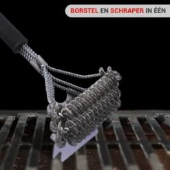 BBQ Borstel Staal RVS Reinigingsborstel Barbecue Grill Accessoires -Merkloos Winkel 1200x1200 436