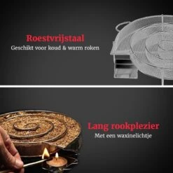 GrillX Cold Smoke Generator Met 1KG Kersen Rookmot - 6 Liter - Smokerbox - RVS Rookbox - Rookgenerator - Koud Roken - BBQ Accesoires -Merkloos Winkel 1200x1200 455