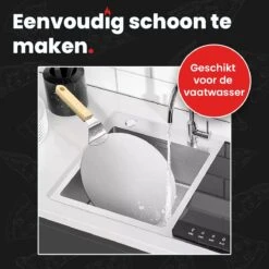 GrillX Pizzaschep Met Pizzasnijder - 30cm - In Luxe Doos - Pizzaspatel Voor BBQ & Oven - BBQ Accesoires Gereedschap -Merkloos Winkel 1200x1200 479