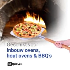 Qualux Pizzaschep Tweedelig – Pizzaschep Voor BBQ – Ophangbaar – Hout/rvs -Merkloos Winkel 1200x1200 484