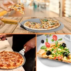 Inpro Pizzaschep RVS - Rond - Voor BBQ En Oven - Pizzaspatel - Taartschep - Houten Handvat - BBQ Gereedschap - Keukengerei - 30 Cm Diameter - Spatel -Merkloos Winkel 1200x1200 490